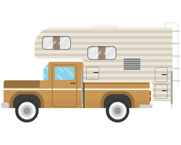 The Pickup caravan — Stock Vector
