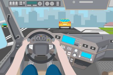 Kabin görünümünden şehir