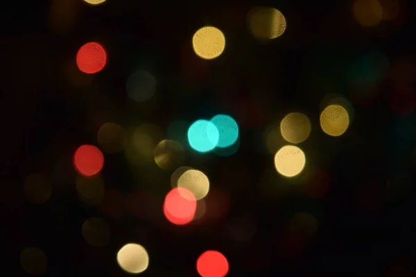 Sfondo di luci colorate sfocate . — Foto Stock