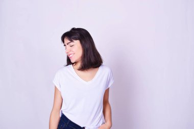 Güzel İspanyol genç kadın portresi