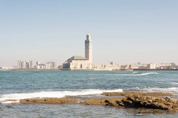 Mezquita Más Grande Del Mundo Marruecos Casablanca — Foto de Stock