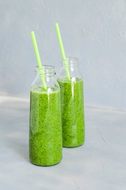Green Smoothie Ingredients Healthy Drink Detox Diet Summer clipart