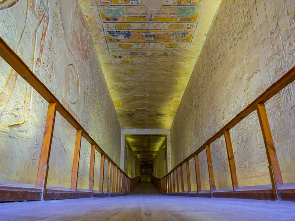 Tumba del Rey Ramsés IV, Valle de los Reyes, Luxor, Egipto — Foto de Stock