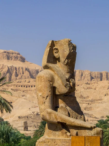 Royal Colossi, Luxor, Egipt — Zdjęcie stockowe