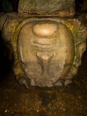 Medusa Head, Basilica Cistern, İstanbul, Türkiye 