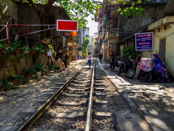 Train Street, Hanoi, Vietnam — Stock Fotó