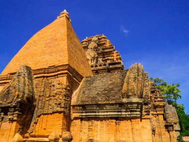 Nha Trang, Vietnam 'daki Po Nagar Tapınağı manzarası 