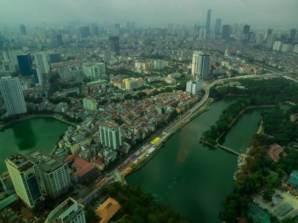 City Aerial View Hanoi Vietnam — Stock Photo, Image