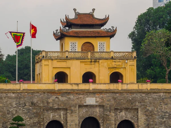 Vista Cidadela Imperial Thang Long Hanói Vietnã — Fotografia de Stock