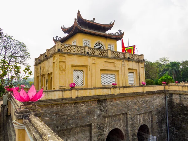 Hanoi Vietnam Daki Thang Long Mparatorluk Kalesi Manzarası — Stok fotoğraf