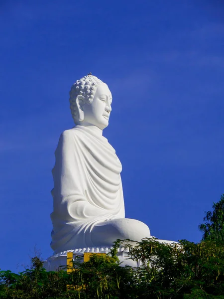 Big Buddha Long Son Pagoda Nha Trang Єтнам — стокове фото