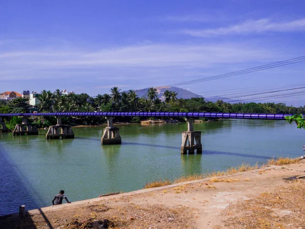 Kilátás Cai Folyó Nha Trang Vietnam — Stock Fotó