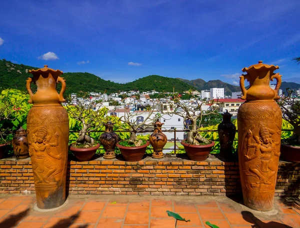 Plantas Perto Templo Nagar Nha Trang Vietnã — Fotografia de Stock