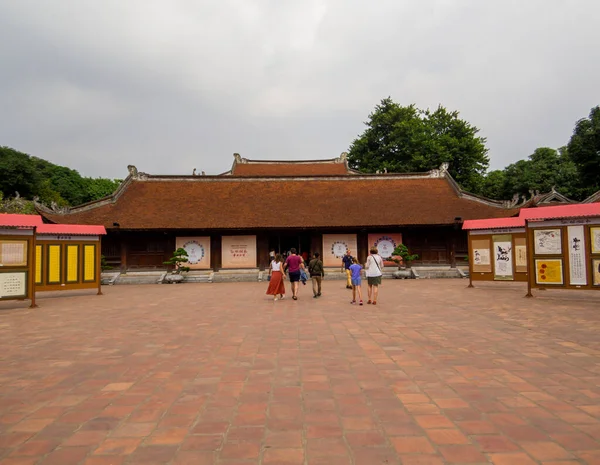 하노이 베트남 2019 Courtyard Temple Literature 베트남어 Van Mieu — 스톡 사진