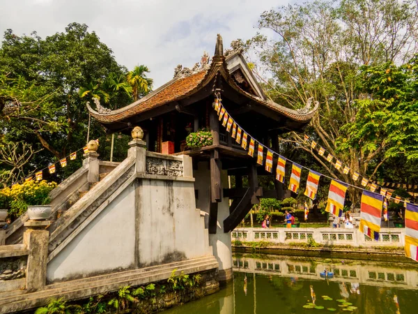 Hanoi Vietnam Dezember 2019 Blick Auf Die Ein Säulen Pagode — Stockfoto