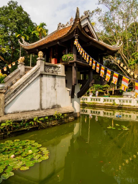 Hanoi Vietnam Aralık 2019 Tek Sütun Pagoda Manzarası — Stok fotoğraf