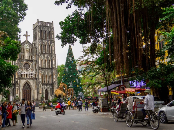 Hanói Vietnã Dezembro 2019 Vista Catedral São José Cidade Velha — Fotografia de Stock