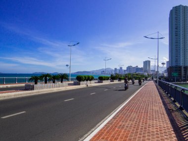 Nha Trang, Vietnam - 23 Aralık 2019 Vininci Lunaparkındaki Kuğular.