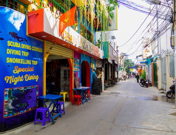 Nha Trang Vietnam December 2019 Festői Utca Régi Város — Stock Fotó