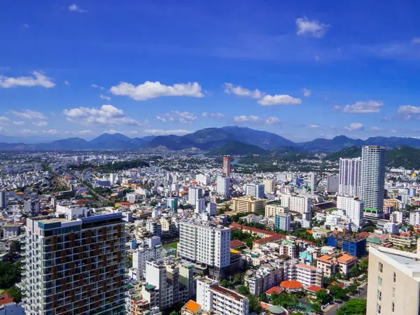 Nha Trang Vietnam Aralık 2019 Şehir Merkezinin Hava Görüntüsü — Stok fotoğraf