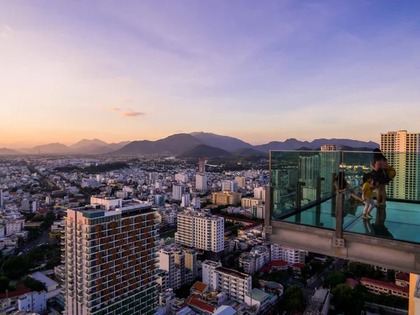 Nha Trang Vietnam December 2019 Sunset View Skylight Havana Rooftop — Stock Photo, Image