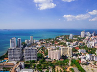 Pattaya, Tayland 'ın havadan görünüşü