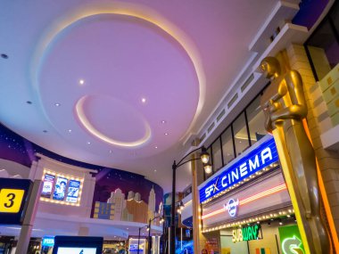 Pattaya, Tayland - 5 Ocak 2020: Yeni Terminal 21 alışveriş merkezinin içi.