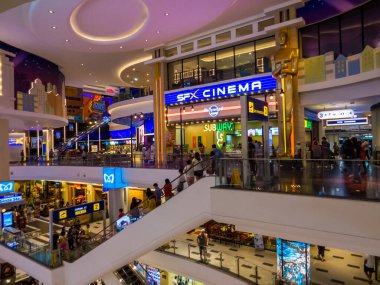 Pattaya, Tayland - 5 Ocak 2020: Yeni Terminal 21 alışveriş merkezinin içi.