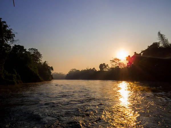 Sunrise Khwae Yai River Thailand — Stock Photo, Image