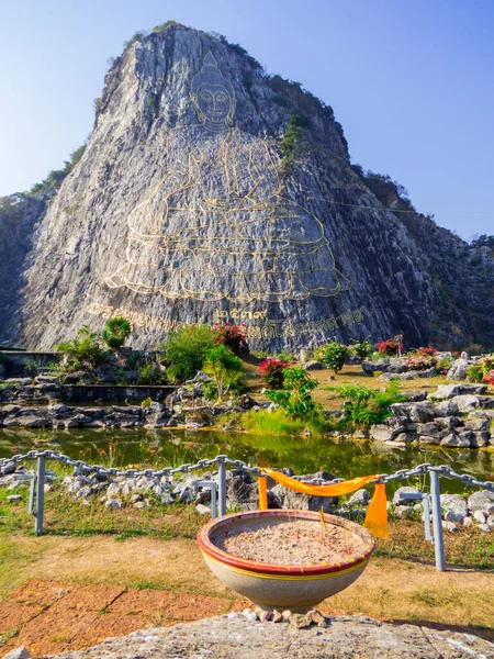 Pattaya Tayland Daki Buda Dağı Nın Veya Khao Chi Chan — Stok fotoğraf