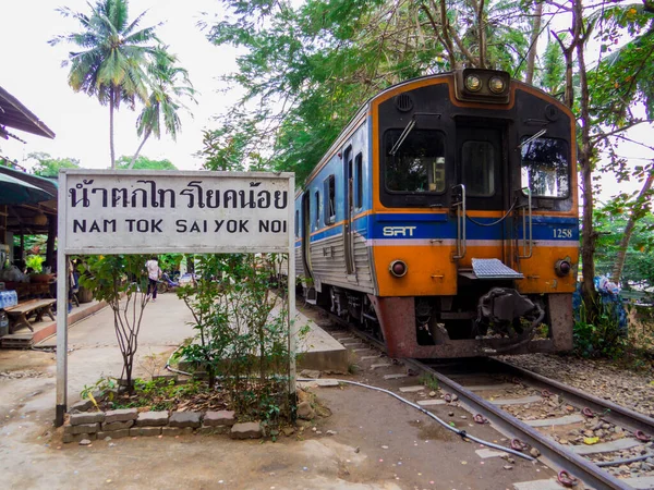 Kanchanaburi Thaiföld Január 2020 Kilátás Híres Death Railway Vagy Thaiföld — Stock Fotó