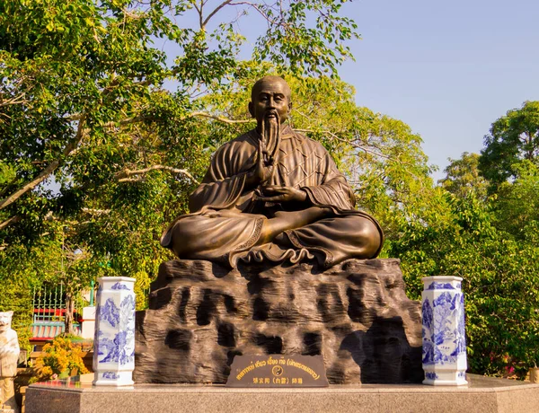 Pattaya Thailand January 2020 Statue Master Zhang Xuantong Bai Yun — Stock Photo, Image