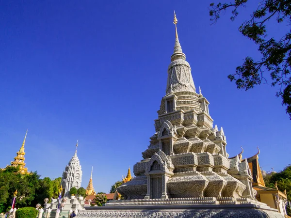 Vue Pagode Argent Cambodge Phnom Penh — Photo