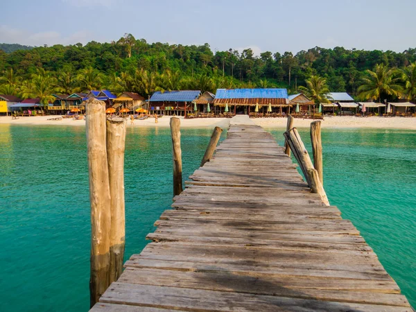 Vista Del Sok San Village Isla Koh Rong Camboya — Foto de Stock