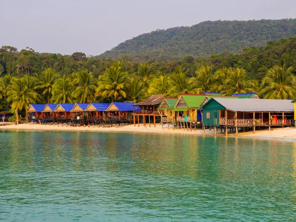 Veduta Del Sok San Village Sull Isola Koh Rong Cambogia — Foto Stock