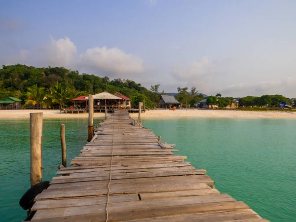 Vista Del Sok San Village Isla Koh Rong Camboya — Foto de Stock