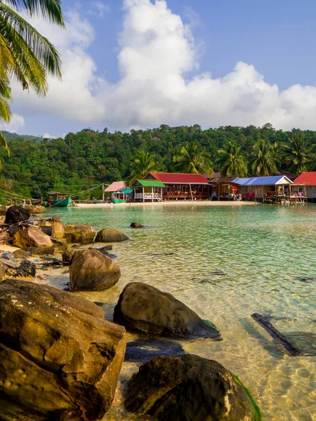 Vista Sok San Village Isla Koh Rong Camboya — Foto de Stock