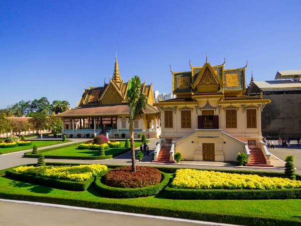 Phnom Penh Cambodge Janvier 2020 Vue Palais Royal — Photo