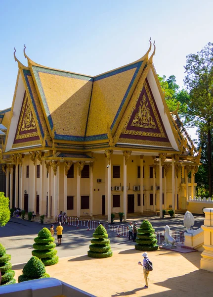 Phnom Penh Cambodge Janvier 2020 Vue Palais Royal — Photo