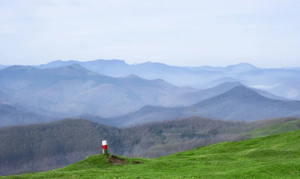Hinweise Für Trekking Den Bergen Aiako Harriak Naturpark Euskadi — Stockfoto