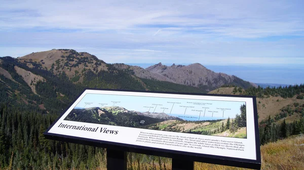 Hurricane Ridge, Olympic National Park, WASHINGTON USA - Ottobre 2014: Una vista panoramica sulle montagne della penisola — Foto Stock