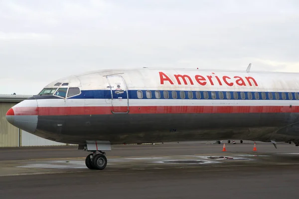 SEATTLE, WASHINGTON, EE.UU. - 27 DE ENERO DE 2017: Un Boeing 727-200 MSN 21386 de American Airlines, registro N874AA, construido en 1978, desde 2003 registrado en el MUSEO DE FUNDACIÓN DE VUELOS —  Fotos de Stock
