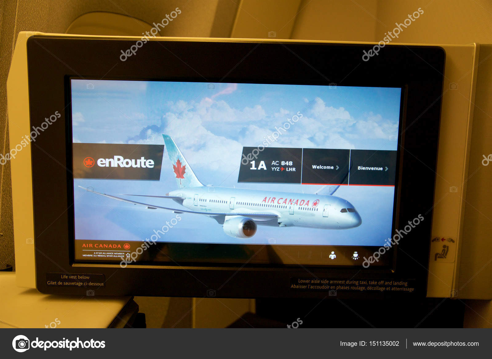 Toronto Canada Jan 28th 2017 Air Canada Business Class
