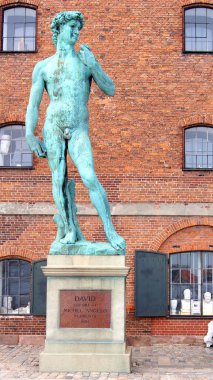 COPENHAGEN, DENMARK - JUL 04th, 2015: Copenhagen statue of Michelangelos David