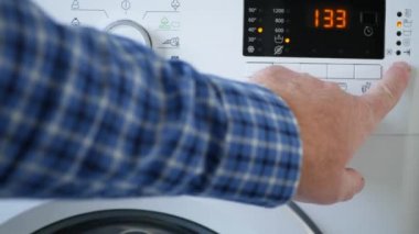 Housekeeper Hand Switch Power Off Button and Stop Laundry Mach