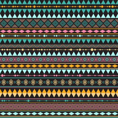 Dikişsiz vintage etnik desen
