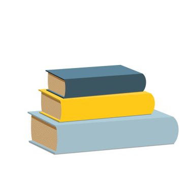 Kitaplar. Bilgi, öğrenme ve eğitim. Vektör illüstrasyonu.