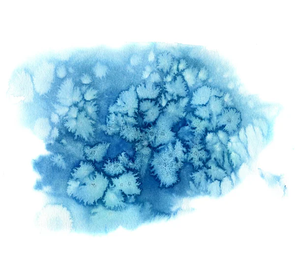 Aquarell blau türkis Textur. handbemalter abstrakter Hintergrund mit Farbspritzern auf dem Papier für Design, Druck. — Stockfoto