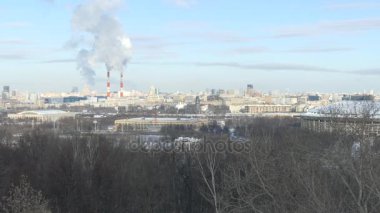 Görünümü serçe Moskova'dan üzerinde kanlı Vorobyovy hills .