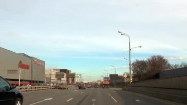 Moskova, Rusya - 25 Şubat 2017: Gagarinsky alışveriş merkezi - alışveriş ve entertaiment Merkezi. Leninskyi prospekt görüntülemek,